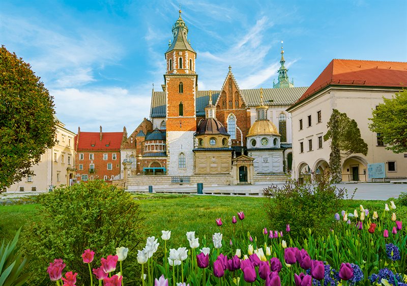 Wawel Castle in Krakow, Poland, 500-bitarspussel