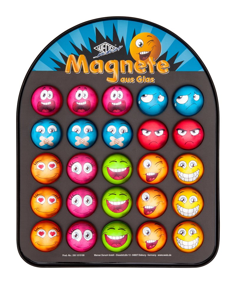 Magnet Emojis 35mm färgade