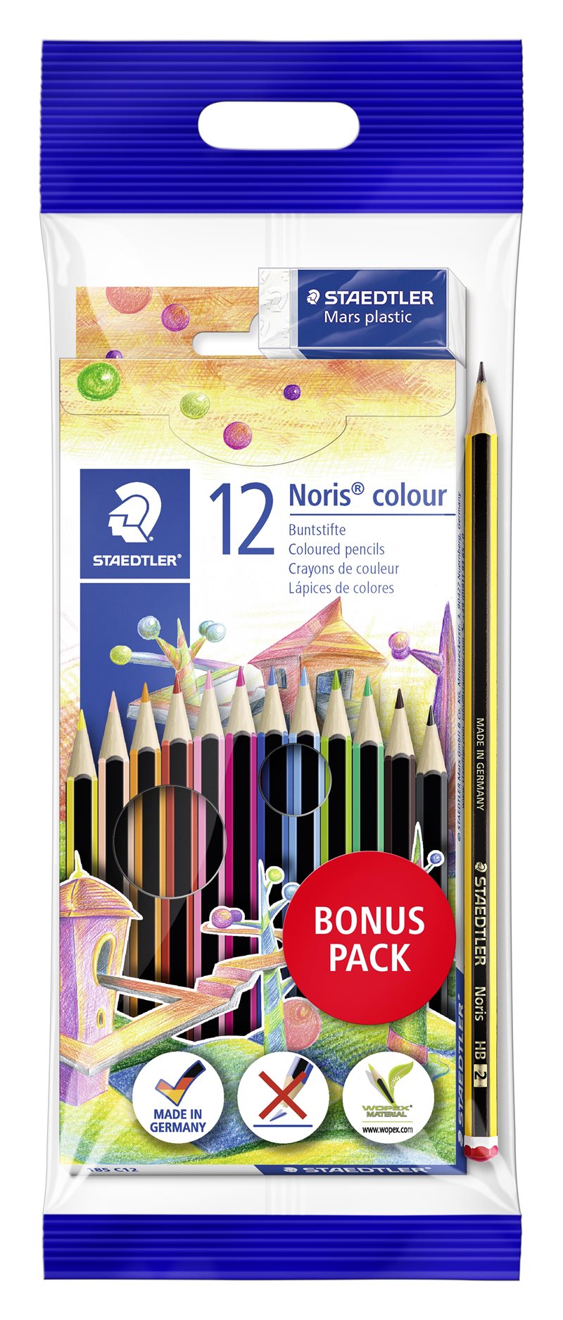 Färgblyertspenna Noris bonus pack ass (14)