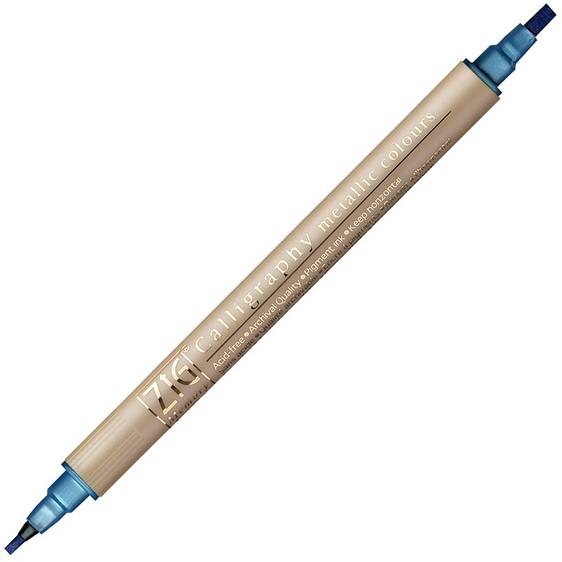 ZIG Calligraphy Metallic 125 blå (MS-8400)