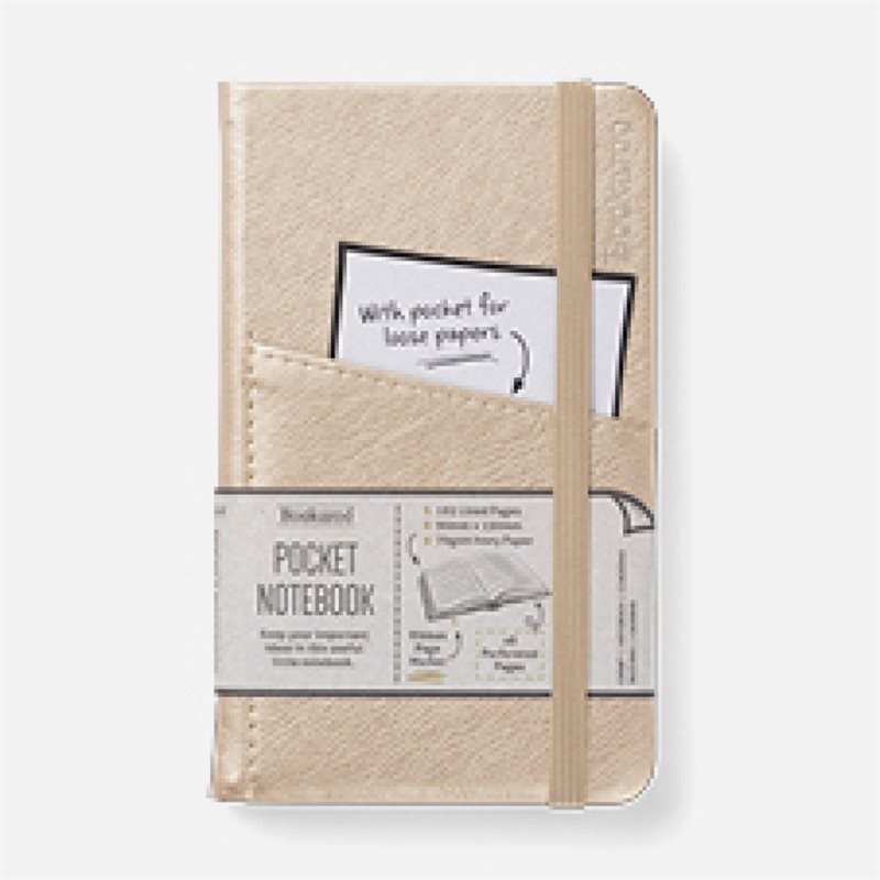 Bookaroo POCKET Notebook (A6) JOURNAL - GOLD