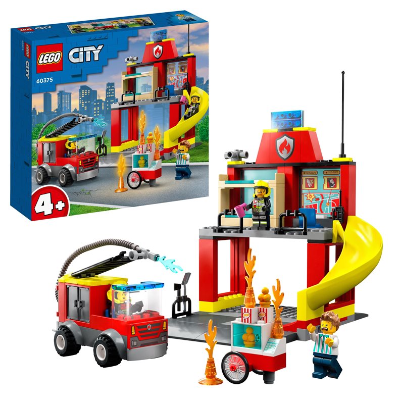 LEGO®  Brandstation och brandbil (60375)