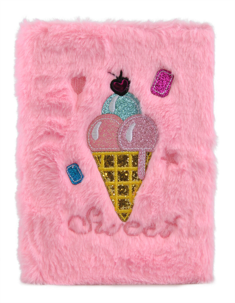 Gosig plysch anteckningsbok.