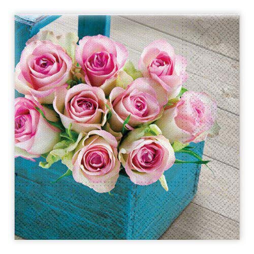 Matservetter 20p Rosor i korg