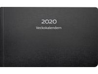 Veckokalender plast svart - 1412