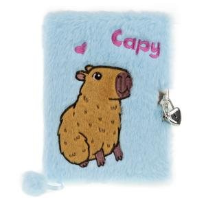 Dagbok med lås fluffig Cabybara Olinjerat.