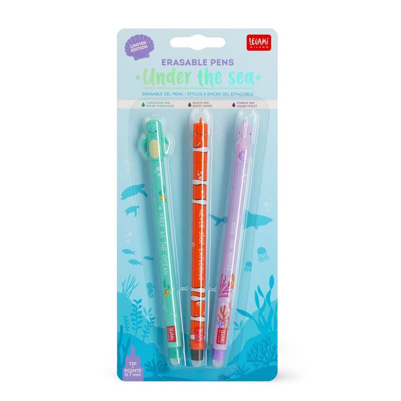 Raderbar kulpenna 3-pack Under the sea