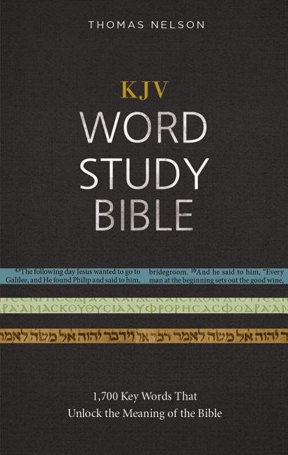 Kjv, word study bible, hardcover, red letter edition - 1,700 key words that