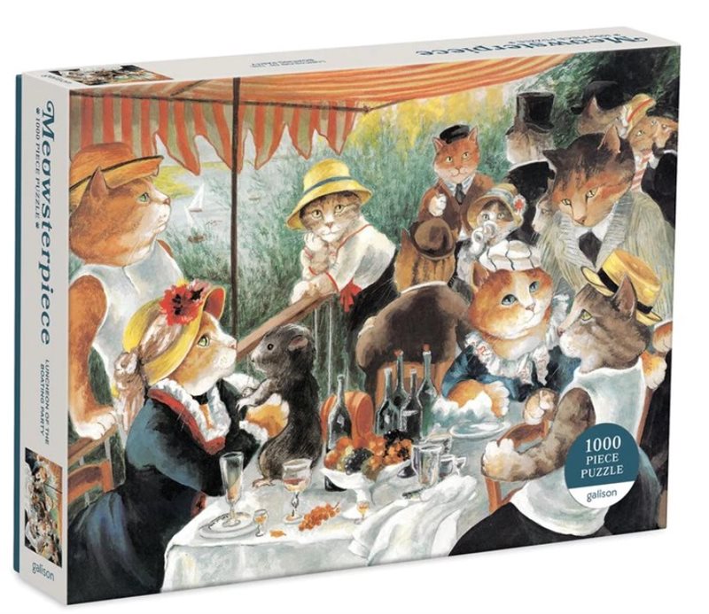 Luncheon of the Boating Party Meowsterpiece 1000 Piece Puzzl