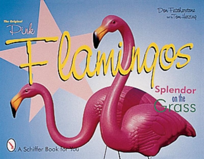 Original pink flamingos - splendor on the grass