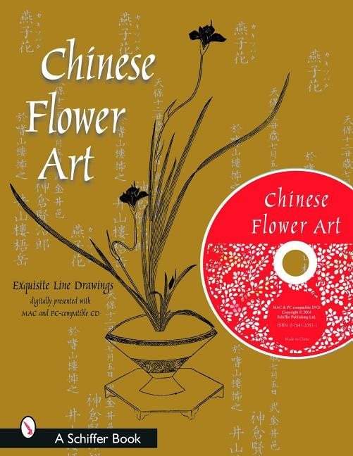 Chinese Flower Art : Line Drawings with CD