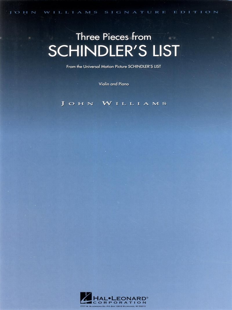 Schindlers list - 3 pieces for violin and piano