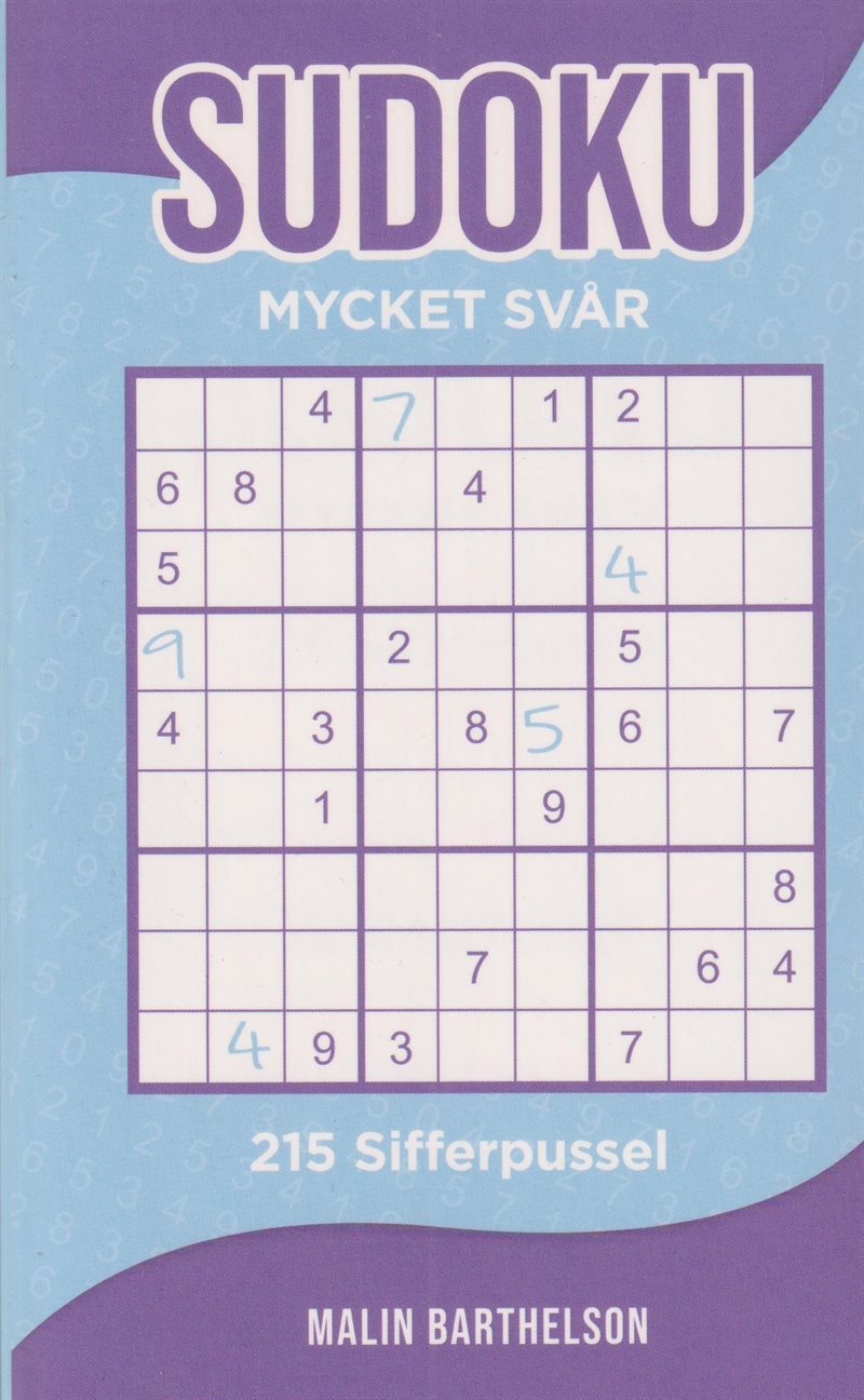 Sudoku Mycket svår