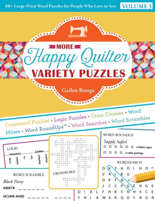 More Happy Quilter Variety Puzzles—Volume 3