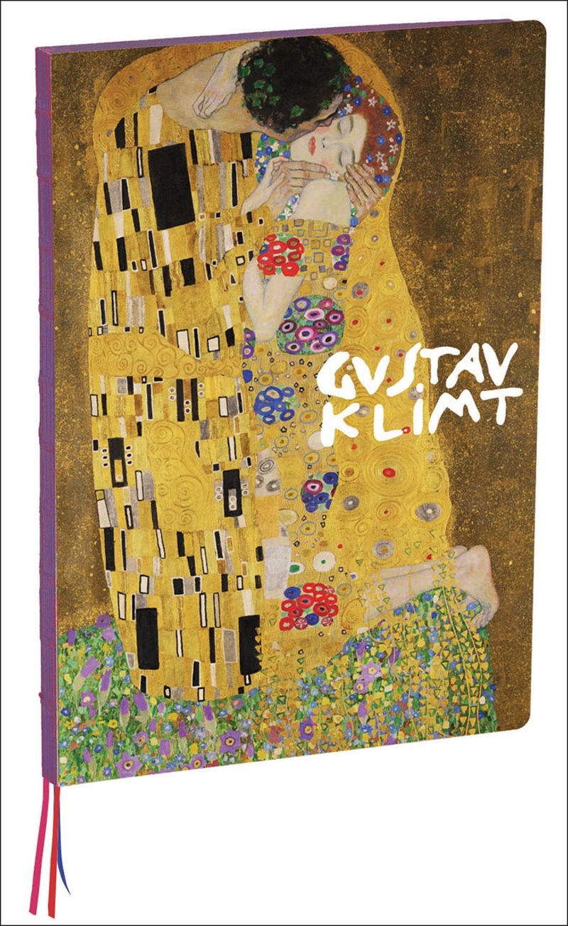 The Kiss, Gustav Klimt A4 Notebook