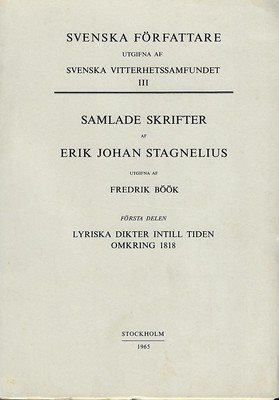 Lyriska dikter intill tiden omkring 1818