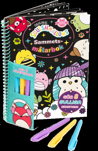 Squishmallows : Sammetsmålarbok