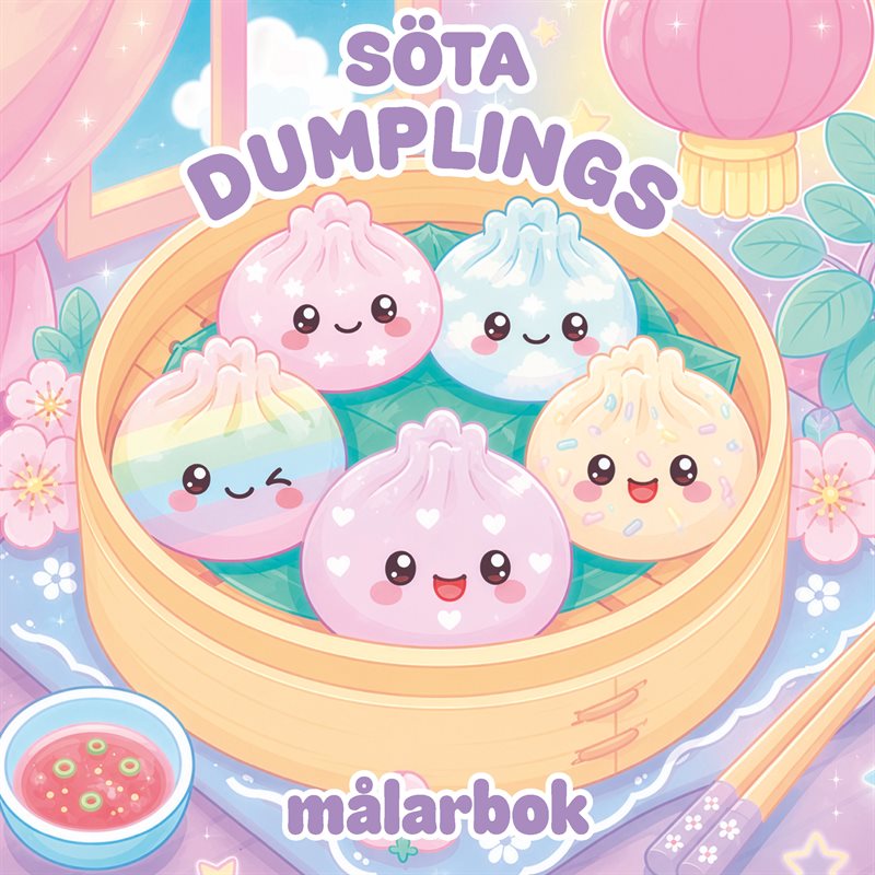 Söta dumplings målarbok