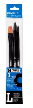 Pensel 3-pack L för akvarell