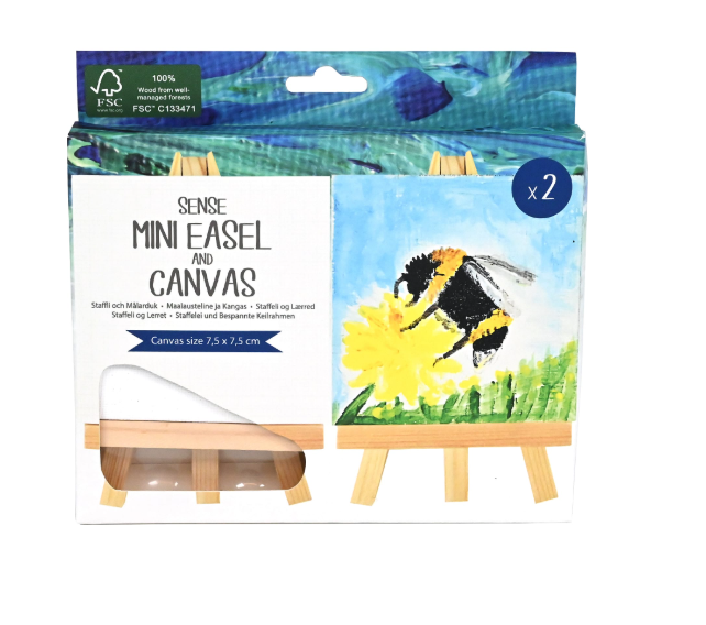 Mini canvas med staffli X 2