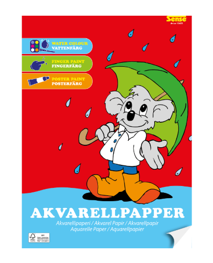 Akvarellblock A4 (barn)