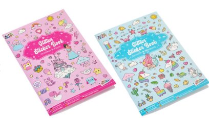 Stickersbok A5 glitterstickers