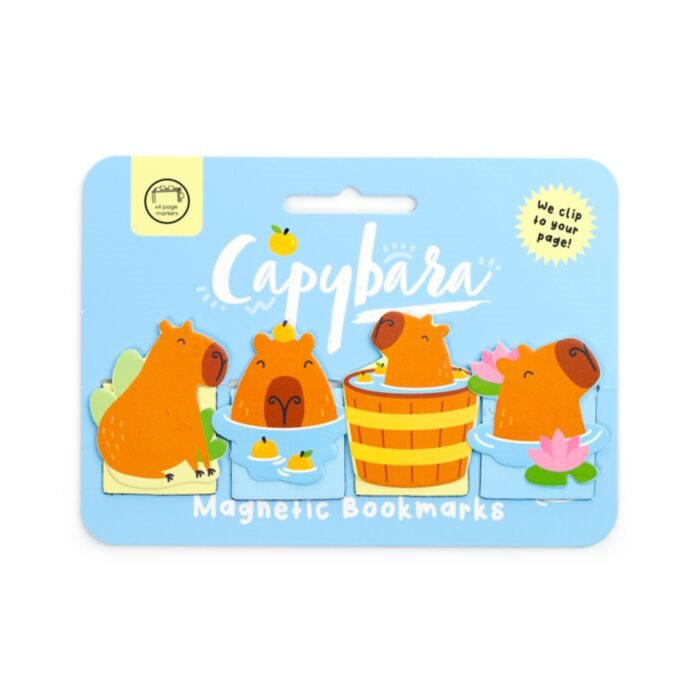 Bokmärke Magnetisk 4-pack Capybara