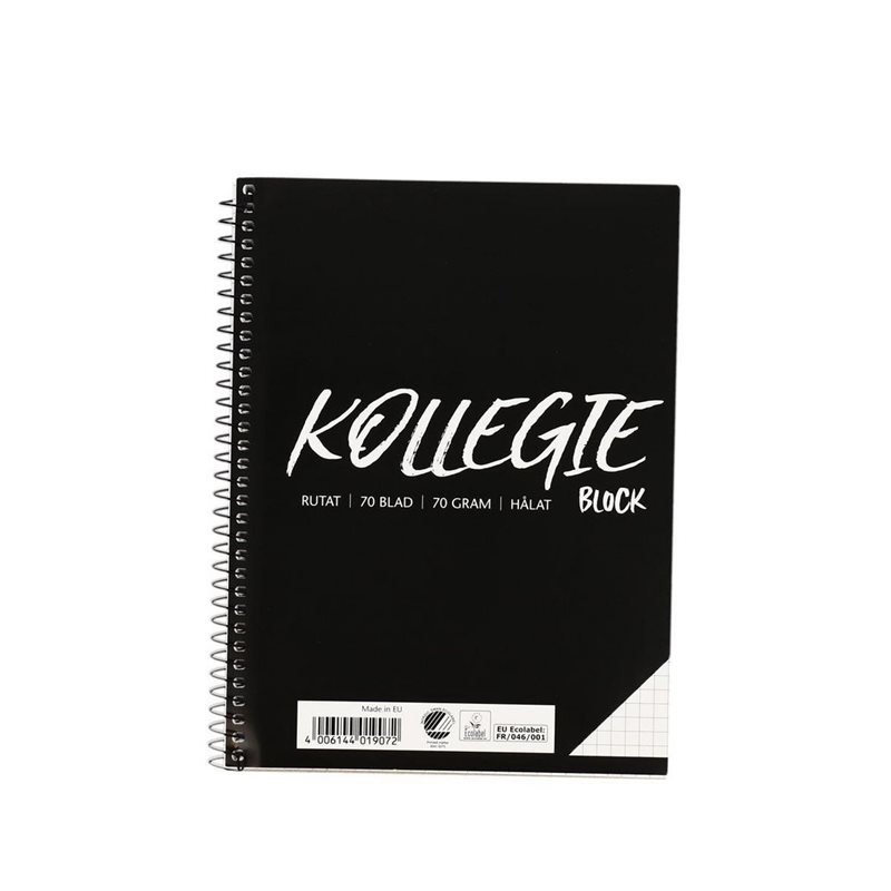 Kollegieblock A5 70g 70 blad rutat