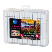 Sketch markers 48 färger dual tip