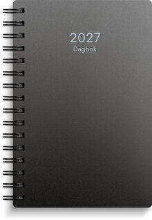 Dagbok 2027 svart PP-plast
