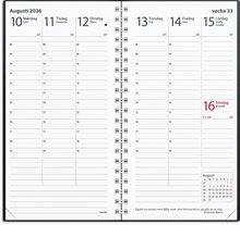 Kalender 2026 Interplano II svart plast