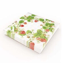 Kaffeservett 20p Jordgubbar