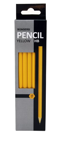 Blyertspenna Gul HB (12)