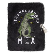 Dagbok Svart Plysh T-Rex