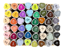 Färgpennor Illustration marker 48-pack